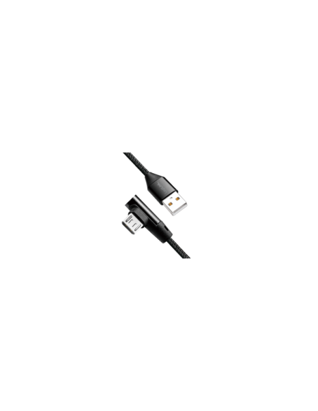 Cavo USB Micro-B Maschio Angolato/USB-A Maschio Dritto 0,3 metri Nero