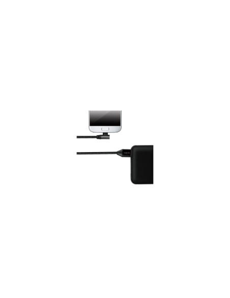 Cavo USB Micro-B Maschio Angolato/USB-A Maschio Dritto 0,3 metri Nero