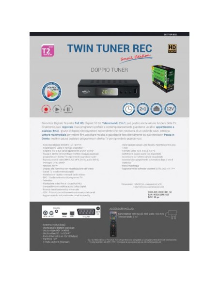 DECODER DIG.TER.TWIN TUNER SMALL