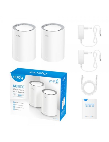 Sistema Wi-Fi 6 Mesh AX1800 Dual Band per Tutta la Casa, M1800 2pz