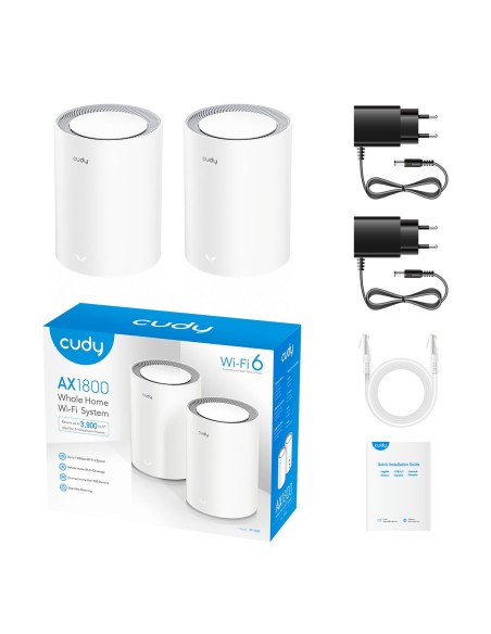 Sistema Wi-Fi 6 Mesh AX1800 Dual Band per Tutta la Casa, M1800 2pz