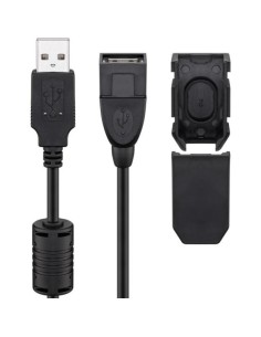 Cavo Prolunga USB 2.0 con Ferrite A Maschio / A Femmina 2m Nero