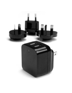 CARICABATTERIE DA MURO X2 USB