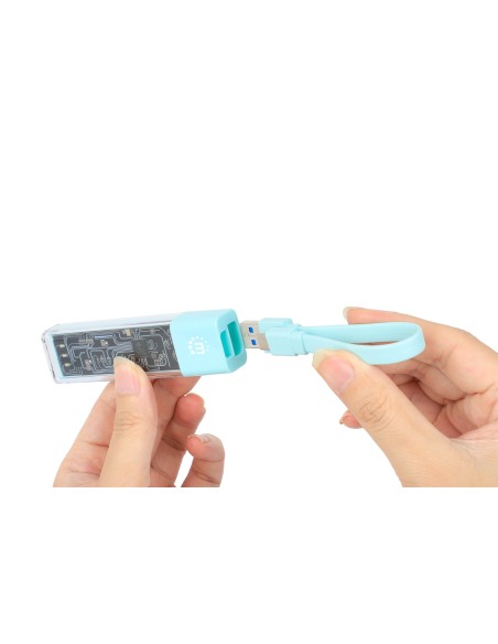 Hub Combo USB 3.2 USB-C™ e USB-A 4 Porte Verde Trasparente