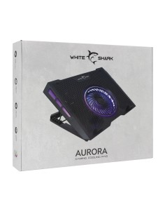 Dissipatore USB per Notebook fino a 17.3'' con 6 Regolazioni di Altezza e 2 Porte USB 2