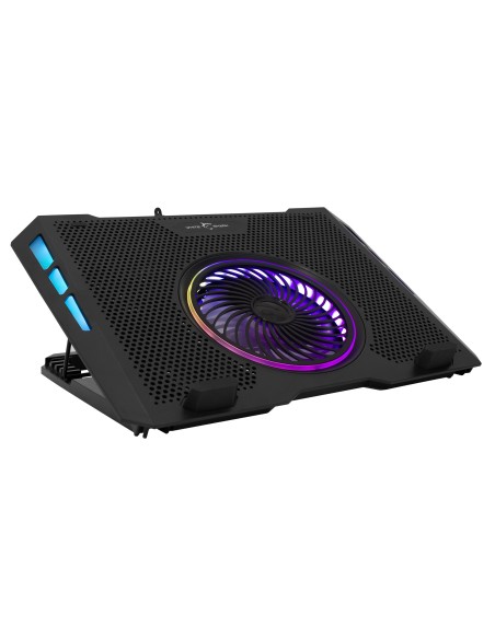 Dissipatore USB per Notebook fino a 17.3'' con 6 Regolazioni di Altezza e 2 Porte USB