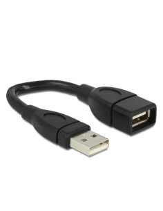 Cavo semi-rigido USB2.0 A Maschio / A Femmina 15cm Nero 2