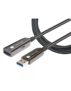 Cavo Ottico Attivo USB 3.2 SuperSpeed Active Optical Cable USB A M/F 10m Nero