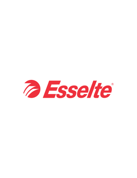Cartella in presspan a tre lembi con elastico Esselte Essentials C42 formato 25x35 cm conf. da 5 pezzi Esselte verde