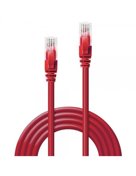 CAVO DI RETE CAT.6 U UTP ROSSO 0 3M