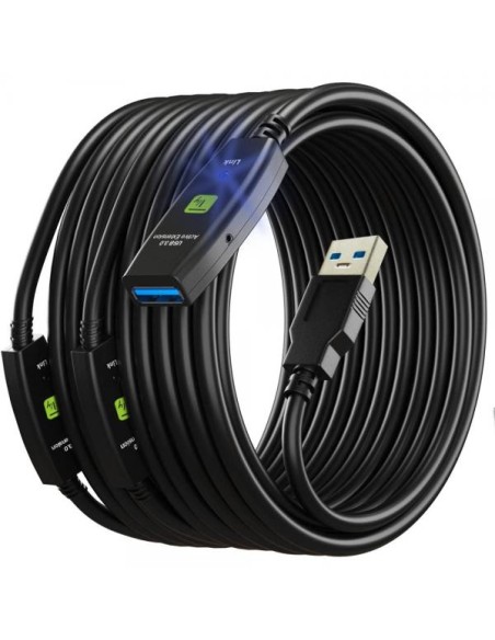 Cavo USB 3.2 Attivo Prolunga USB-A con 3 Amplificatori di Segnale 20m
