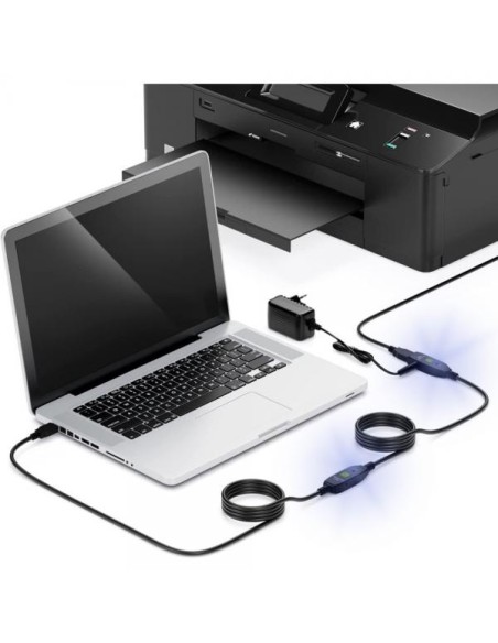 Cavo USB 3.2 Attivo Prolunga USB-A con 3 Amplificatori di Segnale 20m