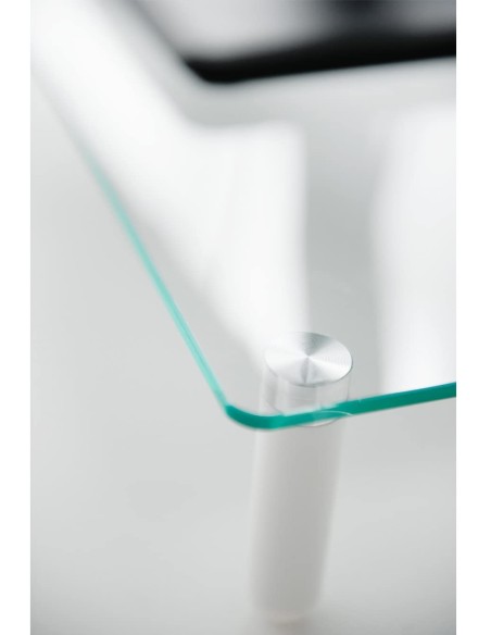 Ripiano Universale in Vetro Trasparente per Monitor Laptop Notebook