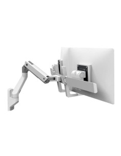 HX WALL DUAL MONITOR ARM  WHITE