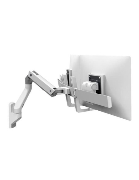 HX WALL DUAL MONITOR ARM  WHITE