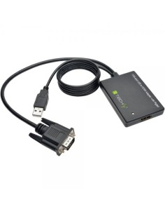 Adattatore Convertitore VGA a HDMI con Supporto Audio via USB