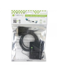Adattatore Convertitore VGA a HDMI con Supporto Audio via USB 2