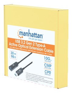 Cavo Ottico Attivo USB 3.2 Gen 2 SuperSpeed+ Active Optical Cable USB A M/F 30m 2