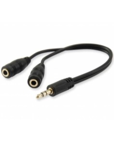 ADATTATORE AUDIO MALE VS 2 FEMALE