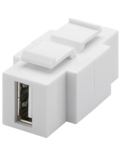 Adattatore Keystone USB2.0 A/B Installabile in Entrambi i Lati