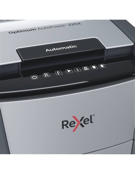Distruggidocumenti uso moderato Optimum AutoFeed+ 225X EU Rexel - P-4 - 60 L - taglio a frammenti 4x28 mm - 2020225XEU
