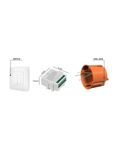 Modulo WiFi per Interruttore Smart 2 CH Alexa Google Home Tuya 2