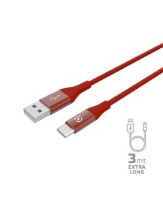 USB-A TO USB-C 15W CABLE 3MT RED