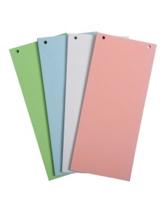 Divisori Exacompta formato 105x240 mm 180 g/m² colori assortiti - conf. 100 pezzi - 13495B