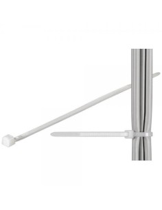 Fascette Fermacavi Autobloccanti 100x2,5mm in Nylon 100pz Bianco