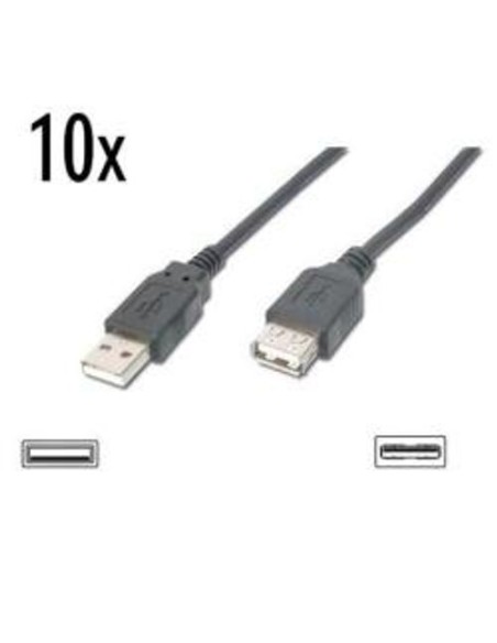 10X PROLUNGA USB 2.0 1.8MT NERA