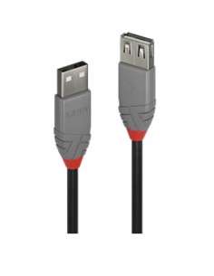 0,5M USB 2.0 KABEL AM / AF, ANTHRA