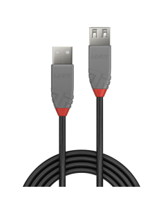 0,5M USB 2.0 KABEL AM / AF, ANTHRA 2