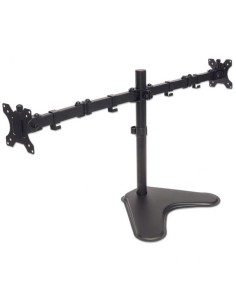 Supporto da Scrivania per 2 Monitor 13-32'' con Base e Doppio Snodo 2