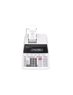 Calcolatrice scrivente Sharp a 12 cifre velocità di stampa: 4,5 linee/secondo - grigio - SH-CS2635LW
