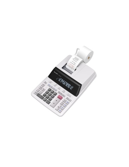 Calcolatrice scrivente Sharp a 12 cifre velocità di stampa: 4,5 linee/secondo - grigio - SH-CS2635LW