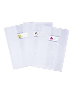 Copriquaderno con etichetta Favorit Coprimaxi C70E A4 in PVC - spessore 170 µm - trasparente - 100500990