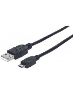 Cavo USB 2.0 A maschio/Micro B maschio 0,15m Nero