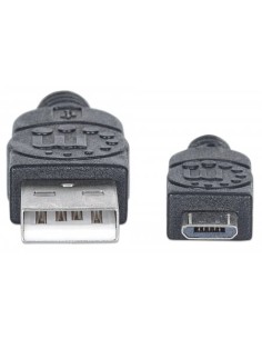 Cavo USB 2.0 A maschio/Micro B maschio 0,15m Nero 2