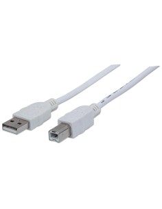 Cavo USB 2.0 A maschio/B maschio 3 metri Bianco