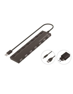 7-PORT USB 2.0 HUB WITH POWER ADAPT