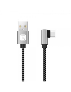 Cavo USB A Maschio 2.0 / USB-C™ Maschio Angolato 2A 2 m Alluminio