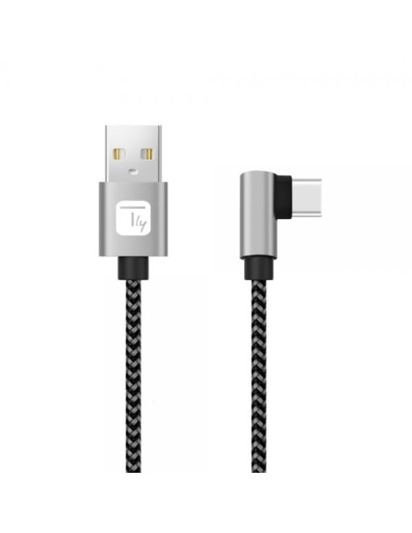 Cavo USB A Maschio 2.0 / USB-C™ Maschio Angolato 2A 2 m Alluminio