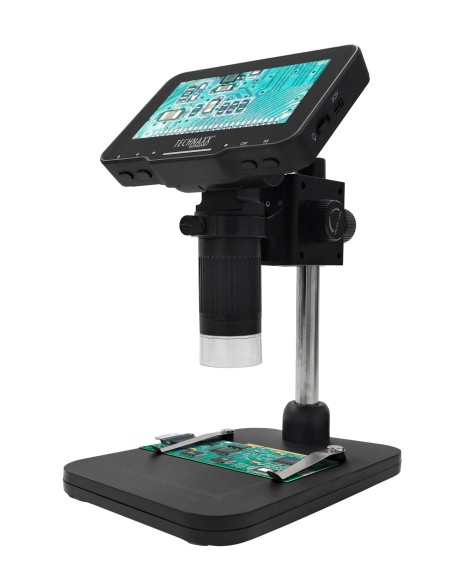 Microscopio Digitale con Display 4,3 Pollici 720p a 8 LED, TX-277