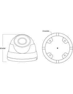 Telecamera IP Dome H.265 IR da 3 MP IP66 Rilevamento Basato su AI, DGM3202SCT 2