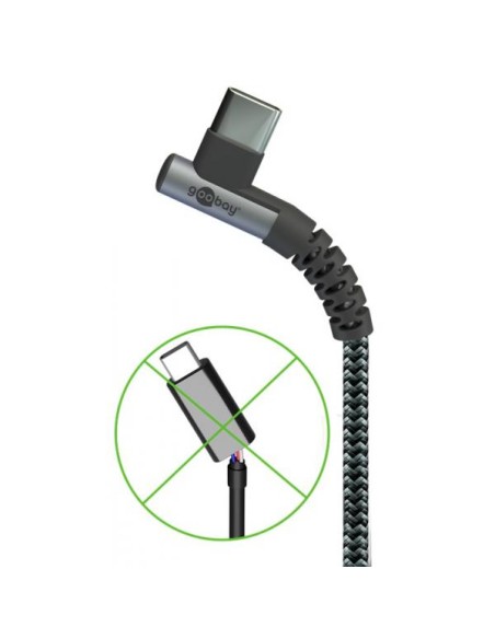 Cavo USB-C™ Maschio Angolato a USB-C™ Dritto 0,5m
