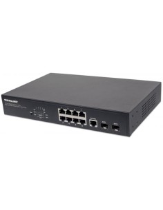 Switch Gigabit Ethernet 8 Porte PoE+ Web-Managed con 2 porte SFP
