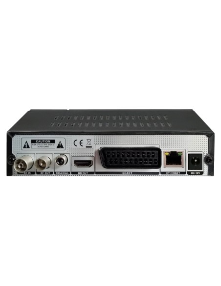 Decoder Ricevitore Digitale Terrestre DVB-T/T2 H.265 HEVC 10bit Metallo con Telecomando Universale 2 in 1 con Alimentatore 12V