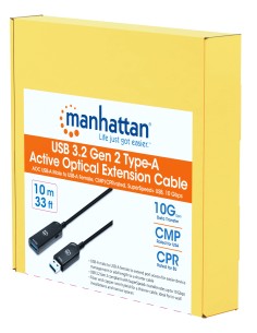 Cavo Ottico Attivo USB 3.2 Gen 2 SuperSpeed+ Active Optical Cable USB A M/F 10 metri 2