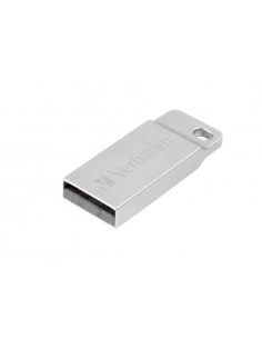Mini Memoria USB Verbatim con Portachiavi 64GB Silver