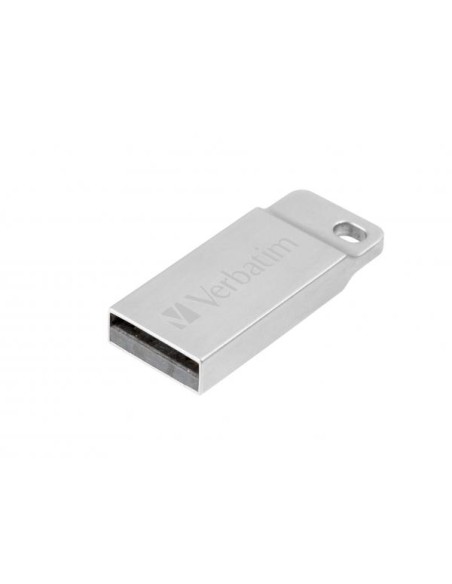Mini Memoria USB Verbatim con Portachiavi 64GB Silver